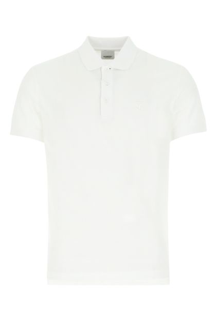Ivory piquet polo shirt 