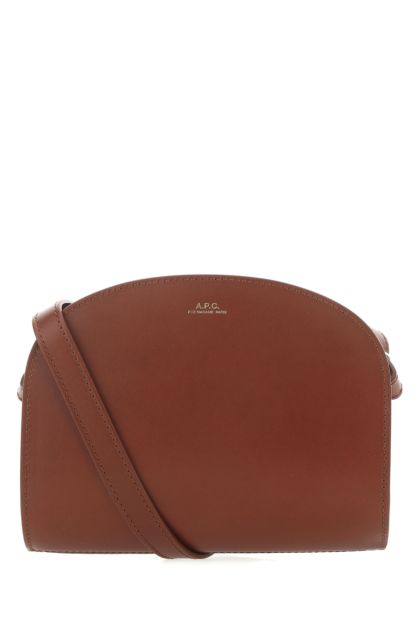 Caramel leather mini Demi Lune shoulder bag 