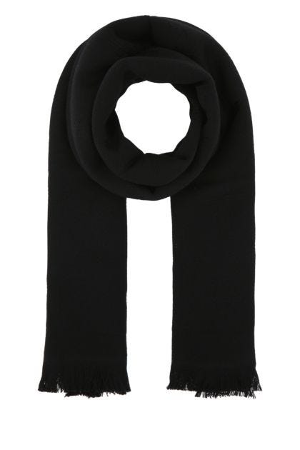 Black wool scarf 