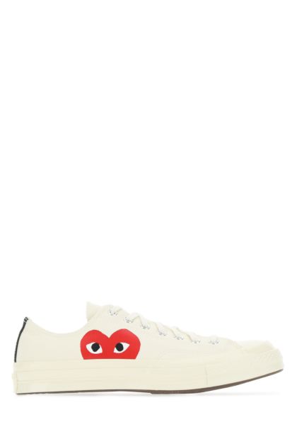 Ivory canvas sneakers