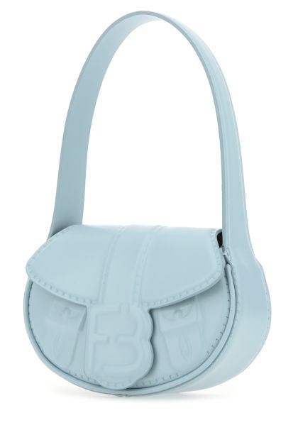Pastel light blue leather My Boo handbag 