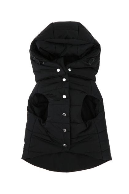 Black re-nylon dog padded jacket 