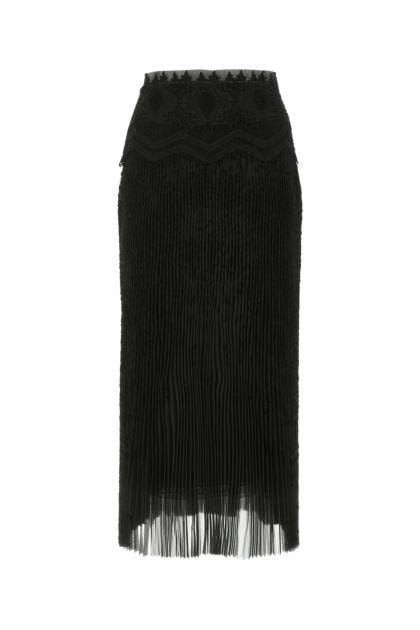 Black organza skirt 