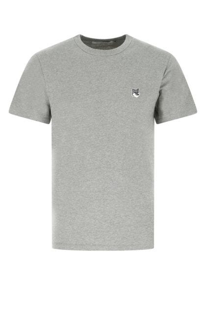 Melange grey cotton t-shirt  