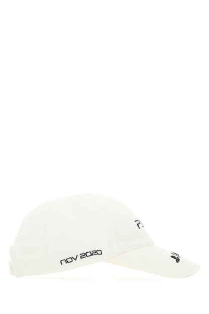 White cotton baseball cap 
