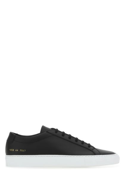 Black leather Achilles sneakers 
