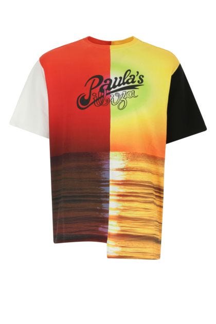 Printed cotton Paula’s Ibiza oversize t-shirt 
