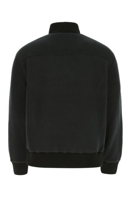 Black pile oversize sweatshirt