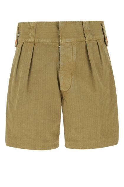 Khaki cotton bermuda shorts 
