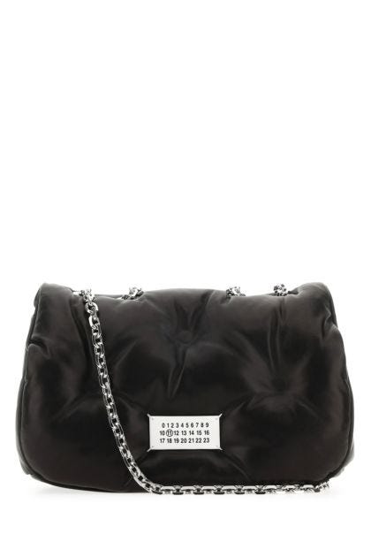 Black nappa leather medium Glam Slam shoulder bag 