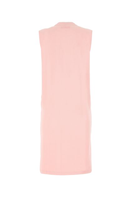 Pink cotton blend dress 