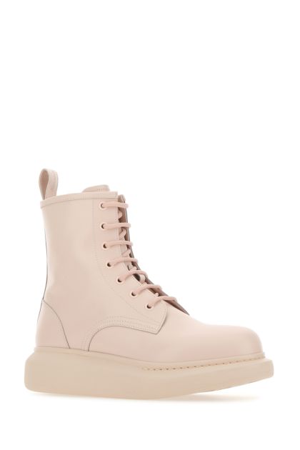 Pink pastel leather Hybrid ankle boots 