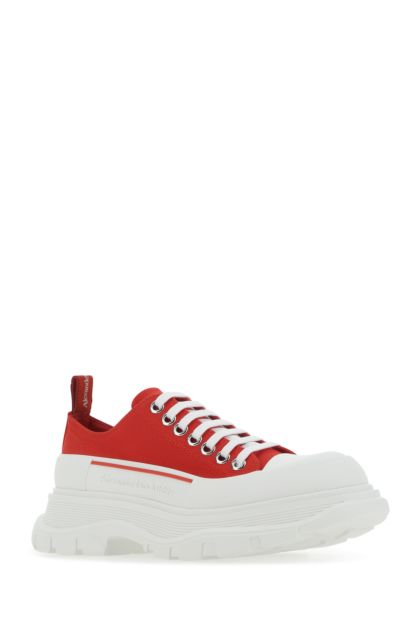 Red canvas Tread Slick sneakers 