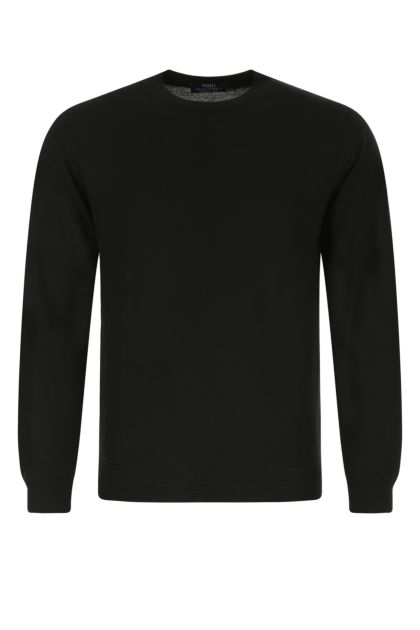 Black wool sweater