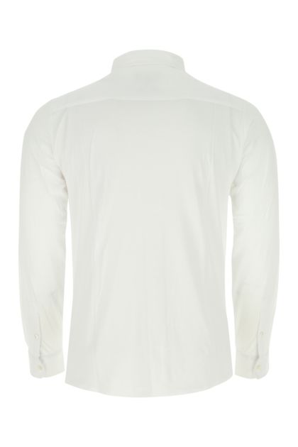 White lyocell blend shirt