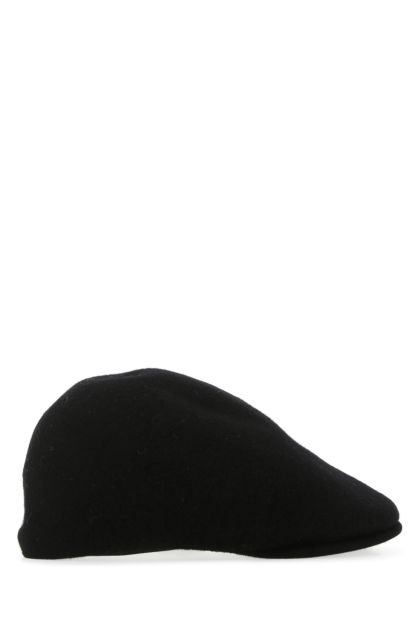 Black felt baker boy hat 