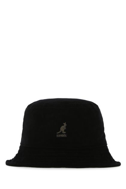 Black corduroy Cord Bucket hat