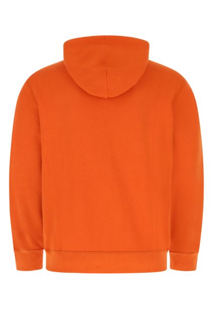 Orange cotton blend sweatshirt 