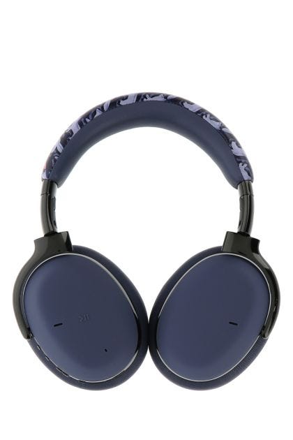 Two-tone nappa leather and metal MB 01 wireless headphones