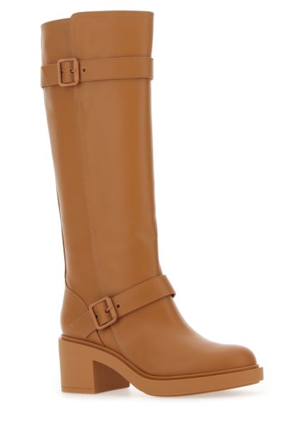 Camel leather Ryder boots 