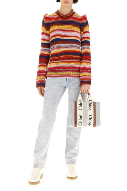 Multicolor cashmere blend sweater 