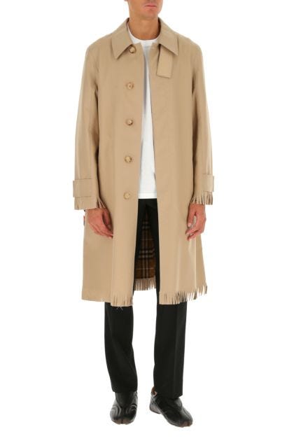 Trench in cotone beige