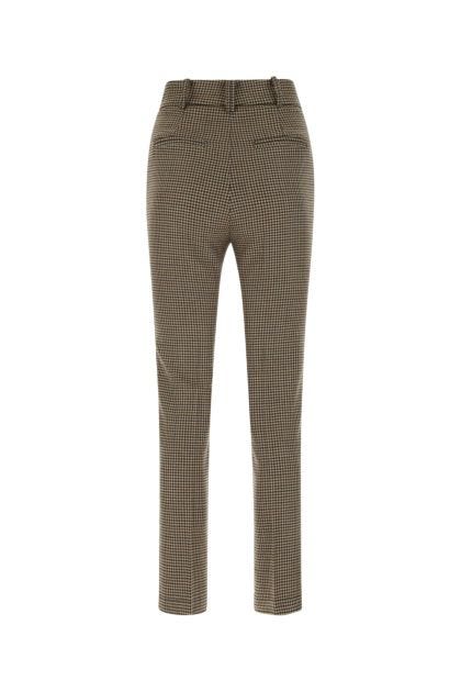 Embroidered wool pant 