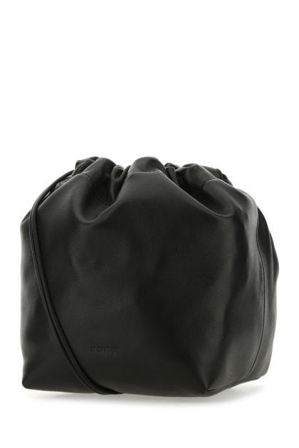 Black nappa leather crossbody bag 