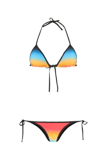 Printed stretch polyester bikini 