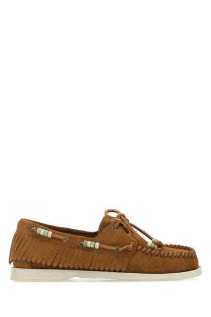 Biscuit suede Portland loafers 