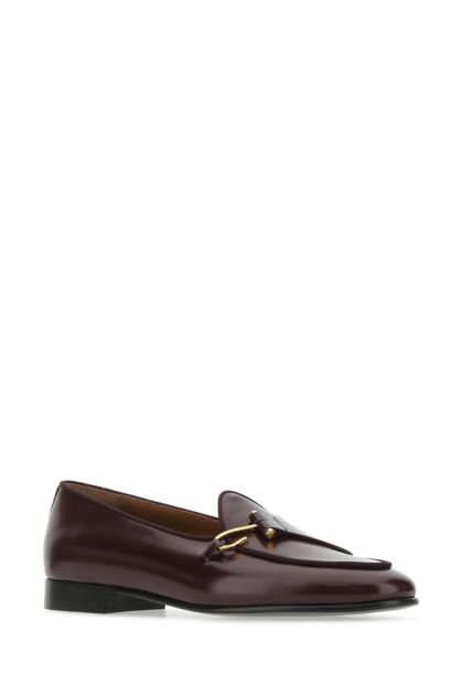 Bordeaux leather Comporta loafers 