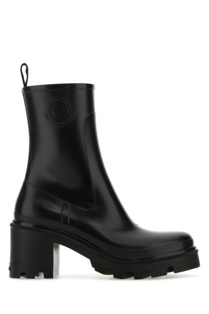 Black rubber Loftgrip ankle boots