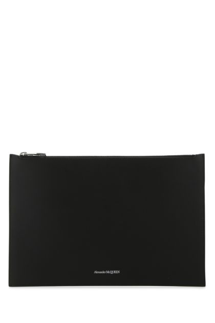 Black leather pouch 