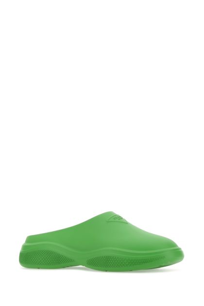 Green rubber slippers