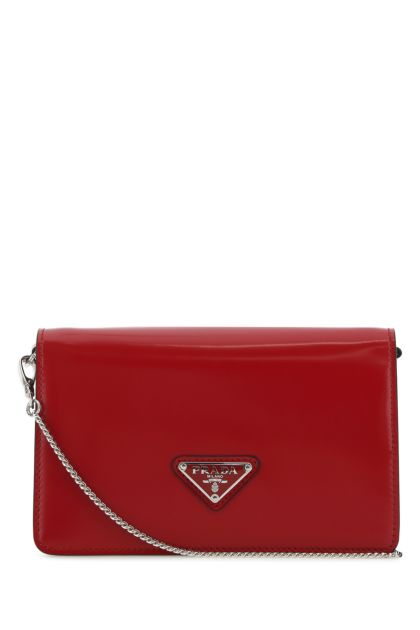 Tiziano red leather clutch 