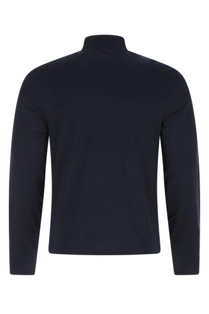 Dark blue stretch cotton t-shirt 