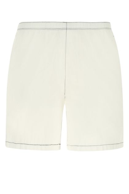 White Re-Nylon swimming shorts