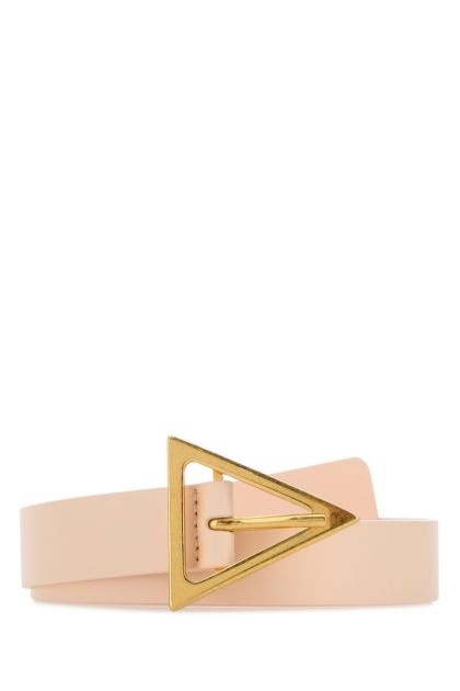 Pastel pink leather Triangle belt 