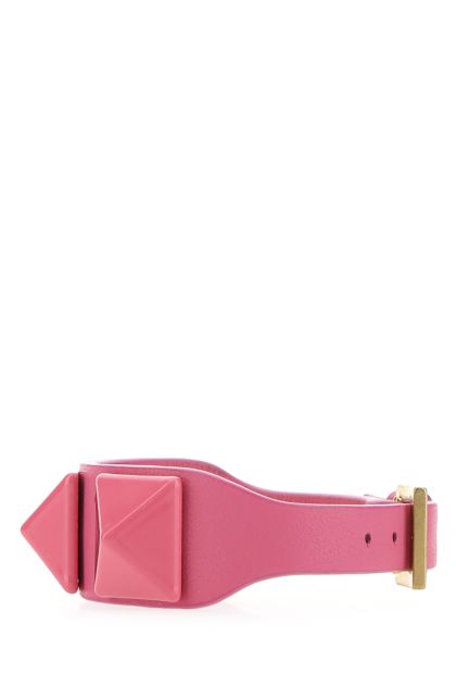 Pink leather Roman Stud bracelet