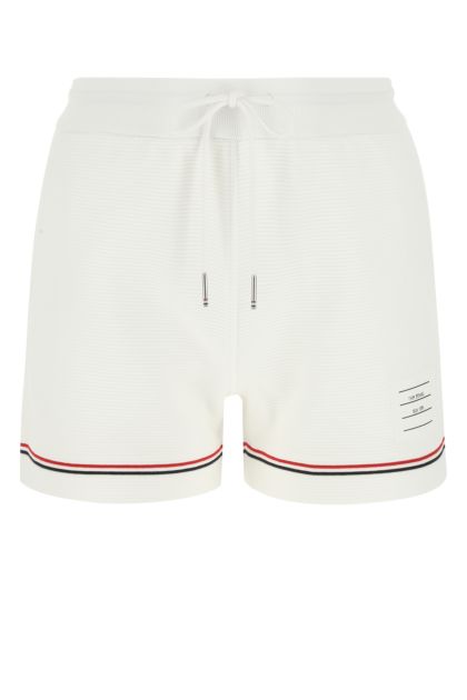 White cotton shorts 
