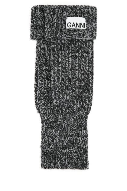 Two-tone wool gloves