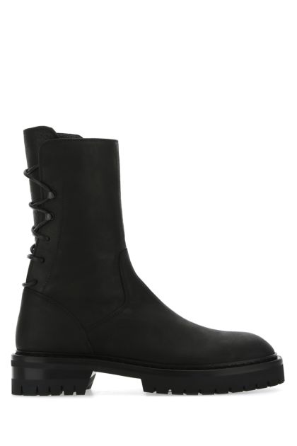 Black leather Louise boots 