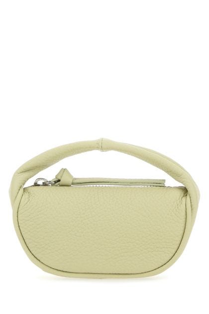 Pastel green leather micro Cush handbag