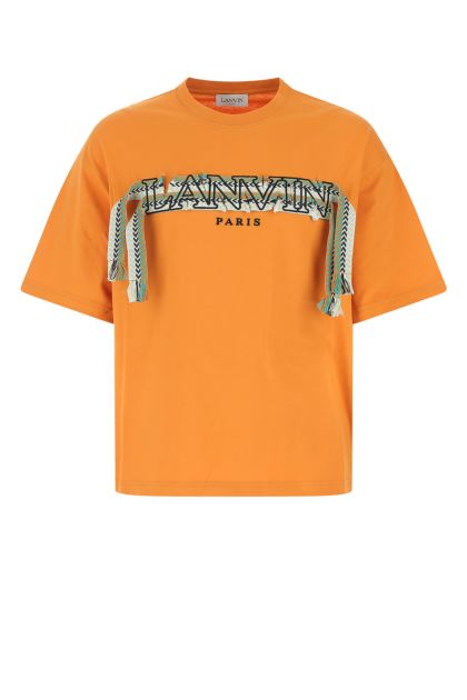 Orange cotton oversize t-shirt