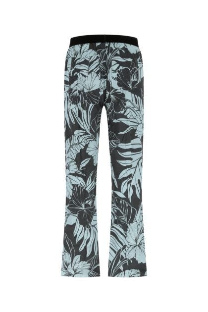 Printed stretch silk pyjama pant 