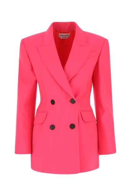 Pink wool blazer