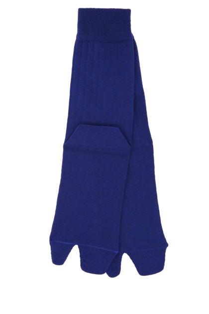 Blue wool blend Tabi socks 