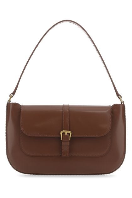 Brown leather Miranda shoulder bag 