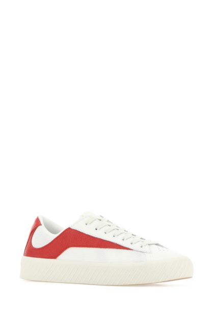 Two-tone fabric and leather Rodina sneakers 