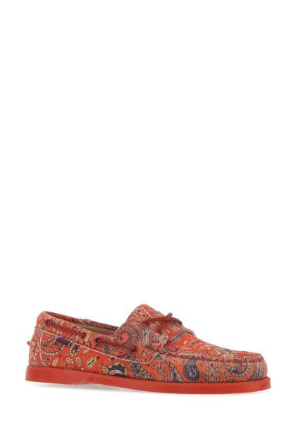Printed suede Docksides loafers